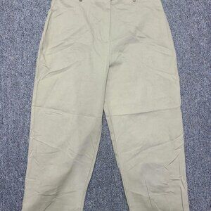 Vintage Studio Slack-Style Capri Pants Women's 12 L (Beige/Tan)